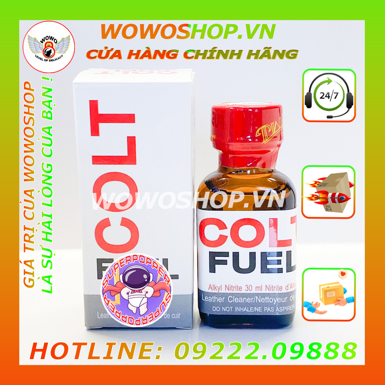 Popper-Chai Hít Popper-Popper Jungle Juice-Popper Dành Cho Top Bot-Super Popper-Colt Fuel-30ML-Shop Bao Cao Su Quận 6