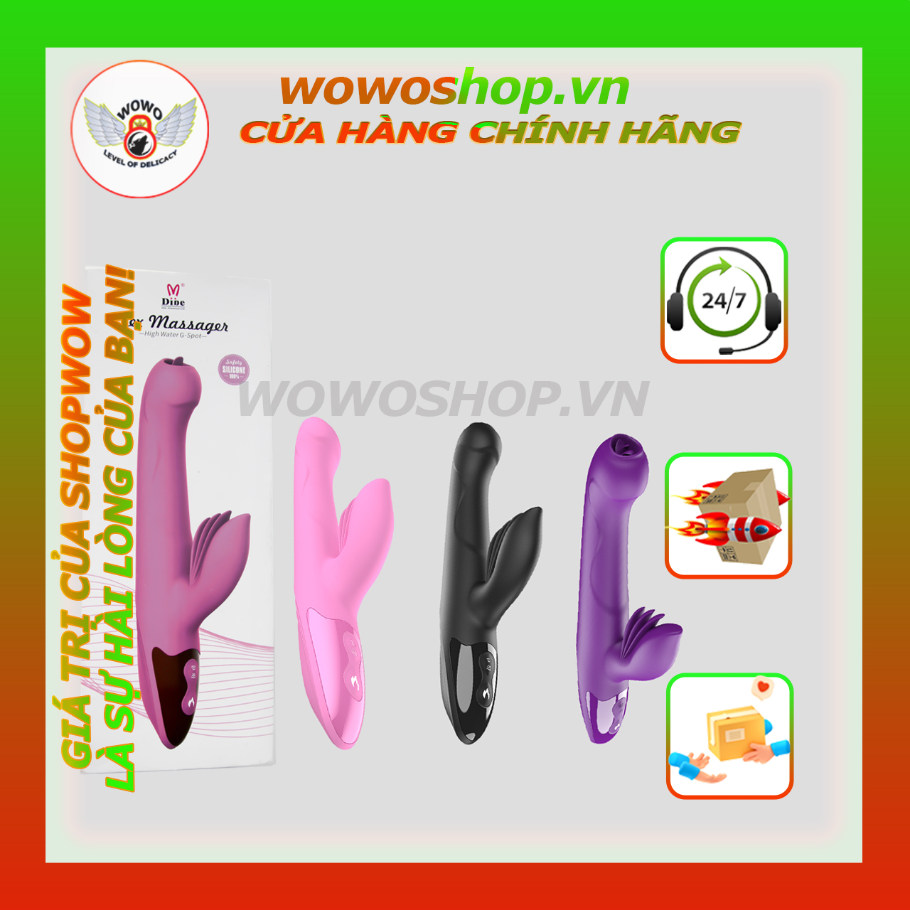 Đồ Chơi Tình Yêu Nữ-Sextoy Cho Nữ-Dương Vật Giả Rung Ngoáy Dibe YT05-Shop Đồ Chơi Quận 5-Wowoshop