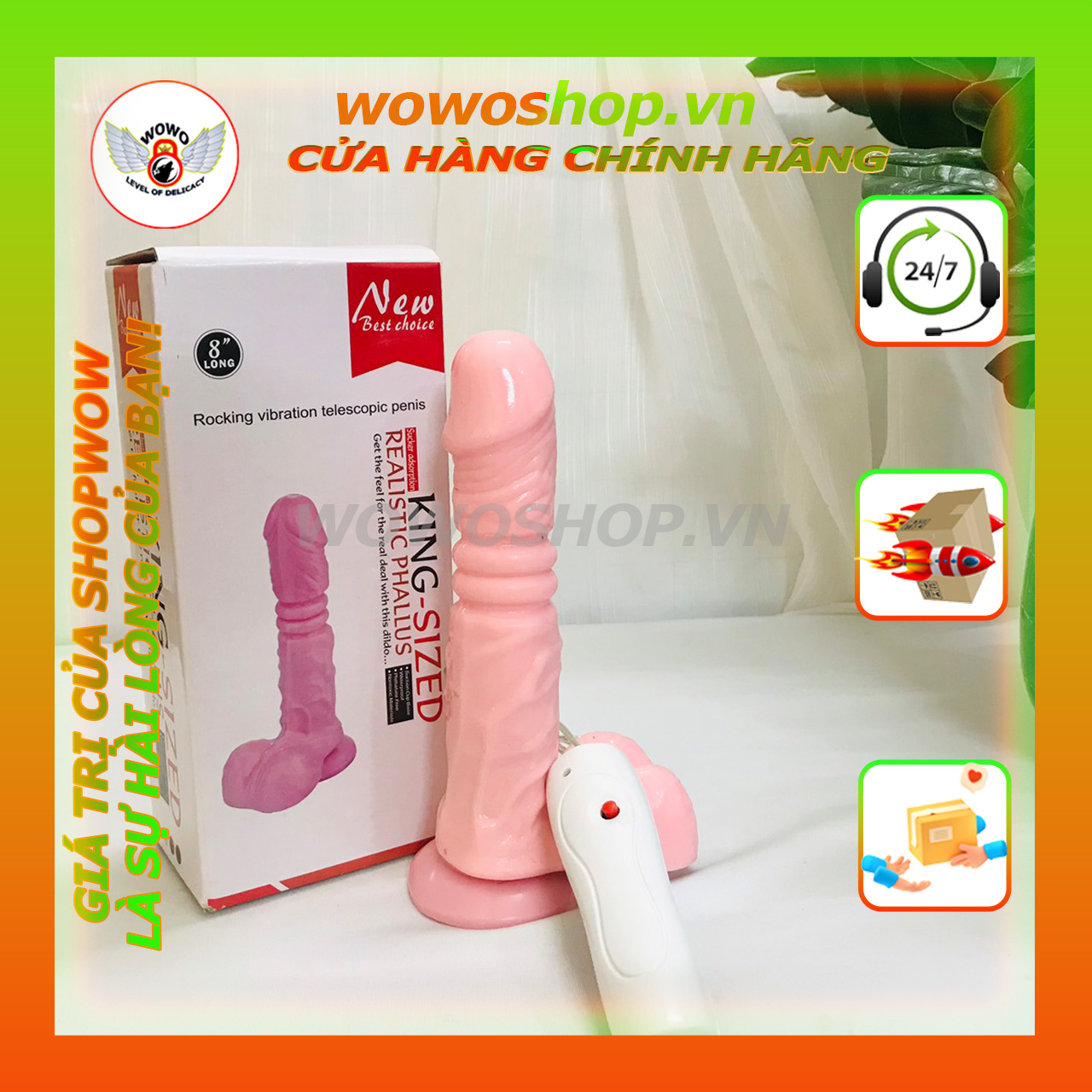 Đồ Chơi Tình Yêu Nữ-Sextoy Cho Nữ-Dương Vật Giả Hít Tường King Size-Shop Đồ Chơi Quận 7-Wowoshop