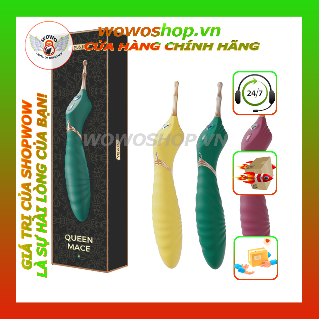 Đồ Chơi Người Lớn Dành Cho Nữ-Đồ Chơi Que Rung-Dương Vật Giả Rung Yeain YY632-Shop Đồ Chơi Quận 3 Lớn Nhất Sài Gòn