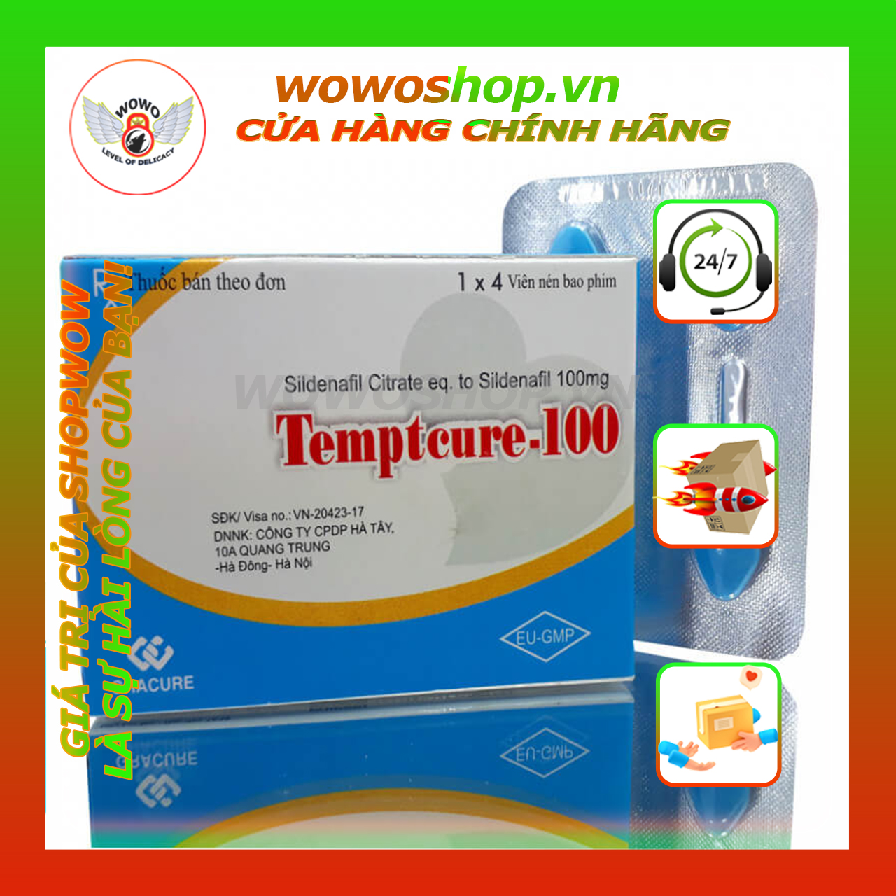 Cường Dương-Thuốc Cường Dương Nam-Thuốc Tăng Cường Sinh Lý-Thuốc Cường Dương Temptcure 100-Shop Người Lớn Quận 8