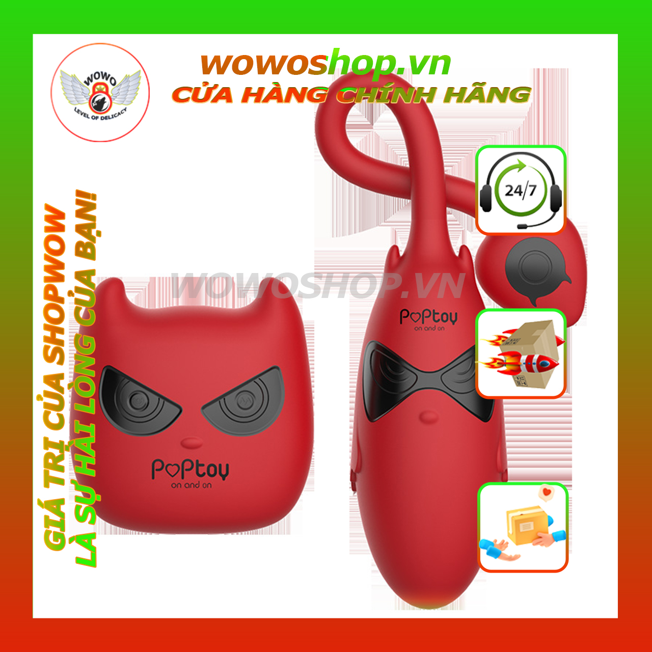 Đồ Chơi Tình Yêu Nữ-Sextoy Cho Nữ-Trứng Rung Cao Cấp Poptoy Little Devil-Shop Đồ Chơi Quận 2-Wowoshop