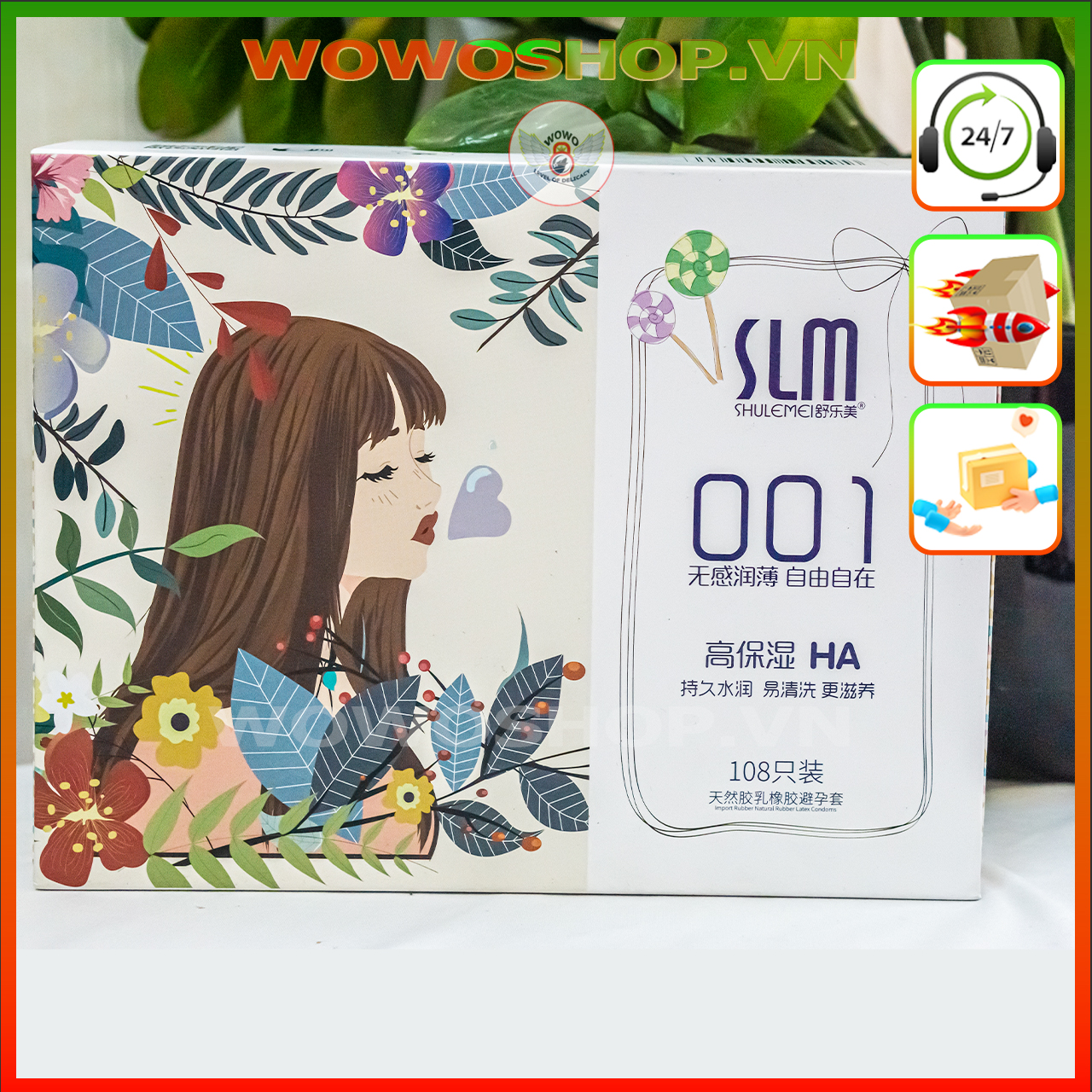 Bao Cao Su, Siêu Mỏng SLM HA 001, 108 Cái, Bao cao su chất lượng, chính hãng