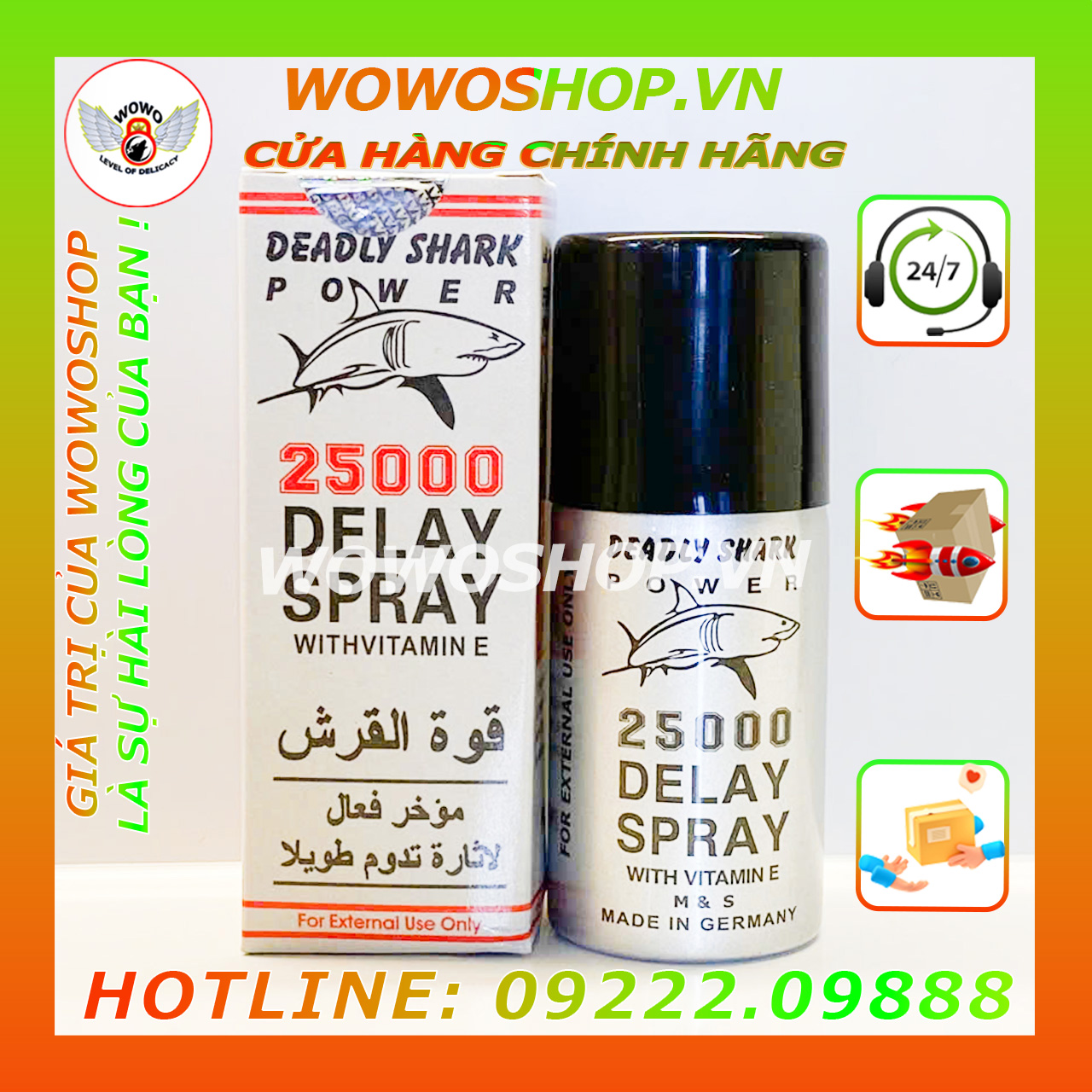 Xịt Kéo Dài Thời Gian Quan Hệ-Thuốc Xịt Lâu Ra-Chai Xịt Lâu Ra-Chai Xịt 25000 Delay Spray