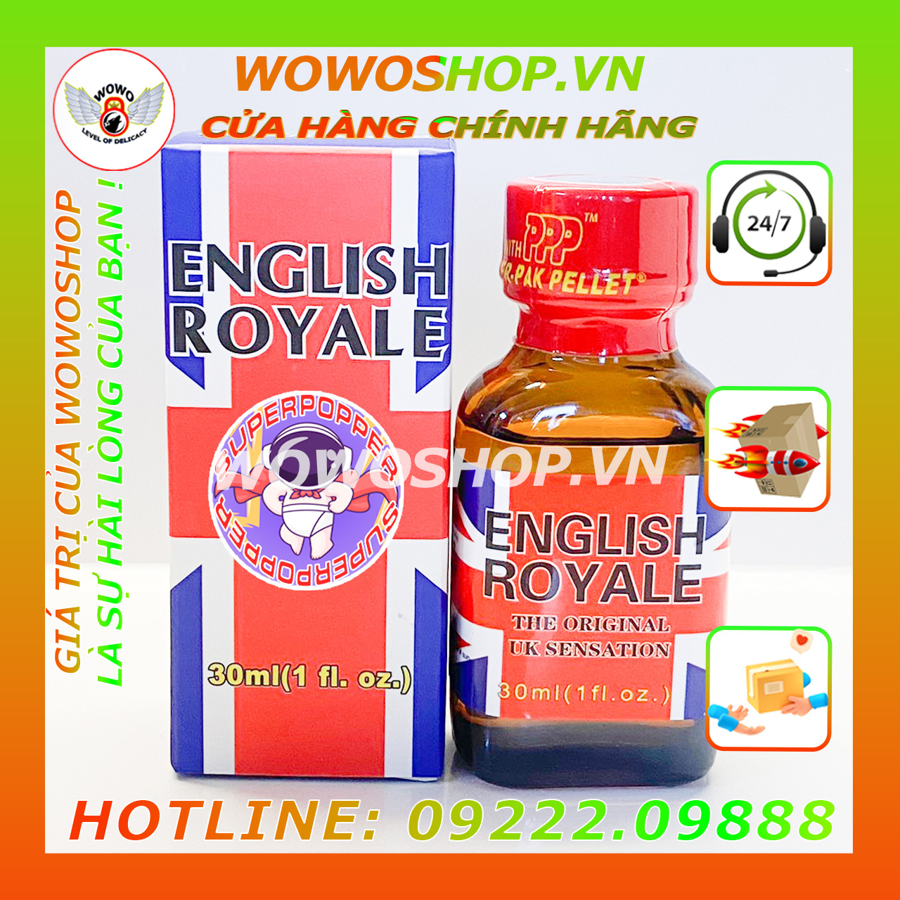 Popper-Chai Hít Popper-Popper Dành Cho Top Và Bot-Popper Jungle Juice-Super Poper-English Royale-30Ml 