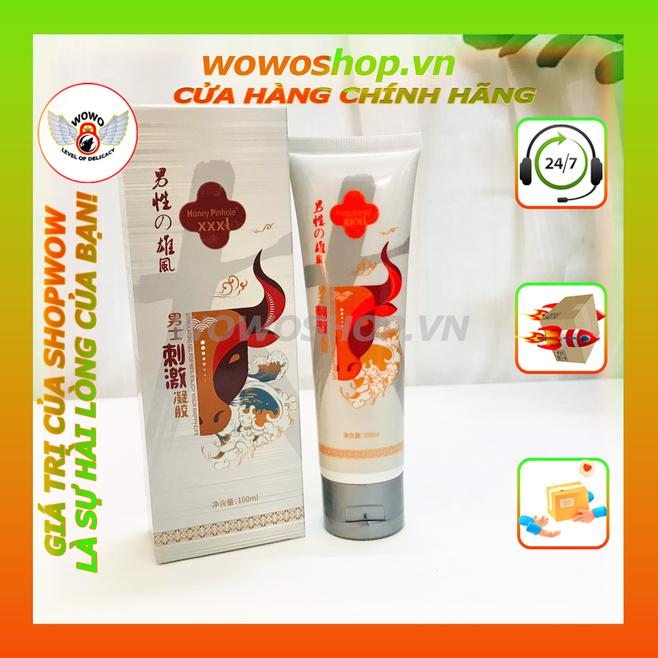 Gel Trâu Trắng XXXL, Trị Xuất Tinh Sớm, Và Tăng Kích Thước Dành Cho Nam, Chai 100ML