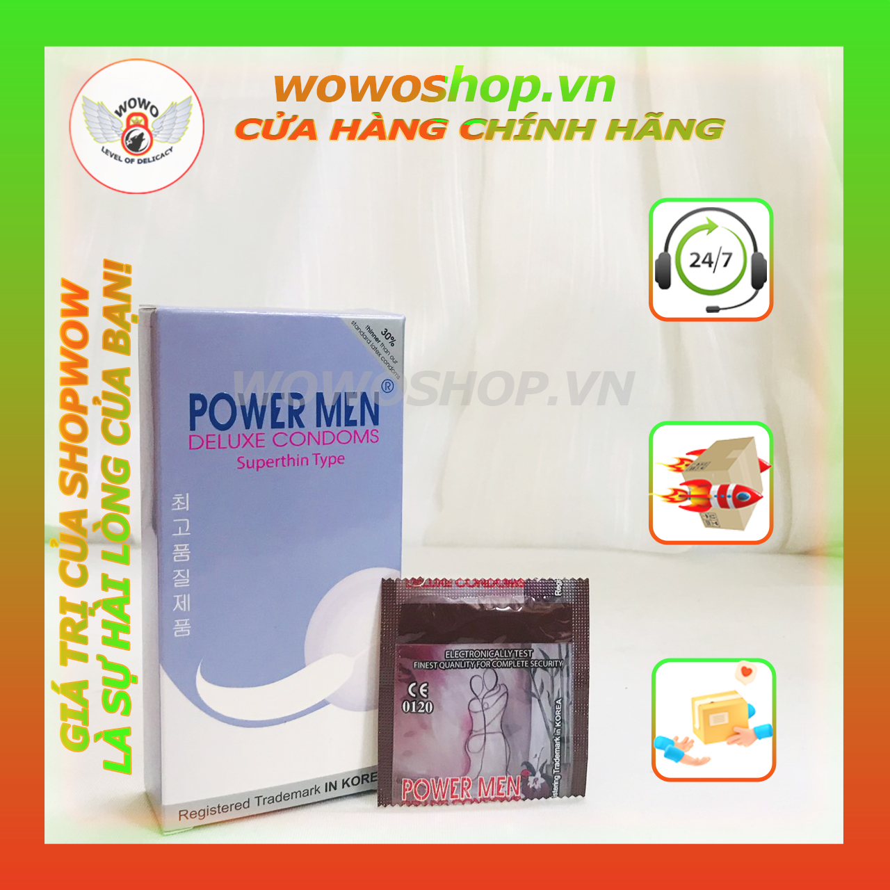 Bao Cao Su-Bao Cao Su Siêu Mỏng-Bao Cao Su-Power Men Superthin Type-Siêu Mỏng-Dầu Nhiều-Truyền Nhiệt Nhanh