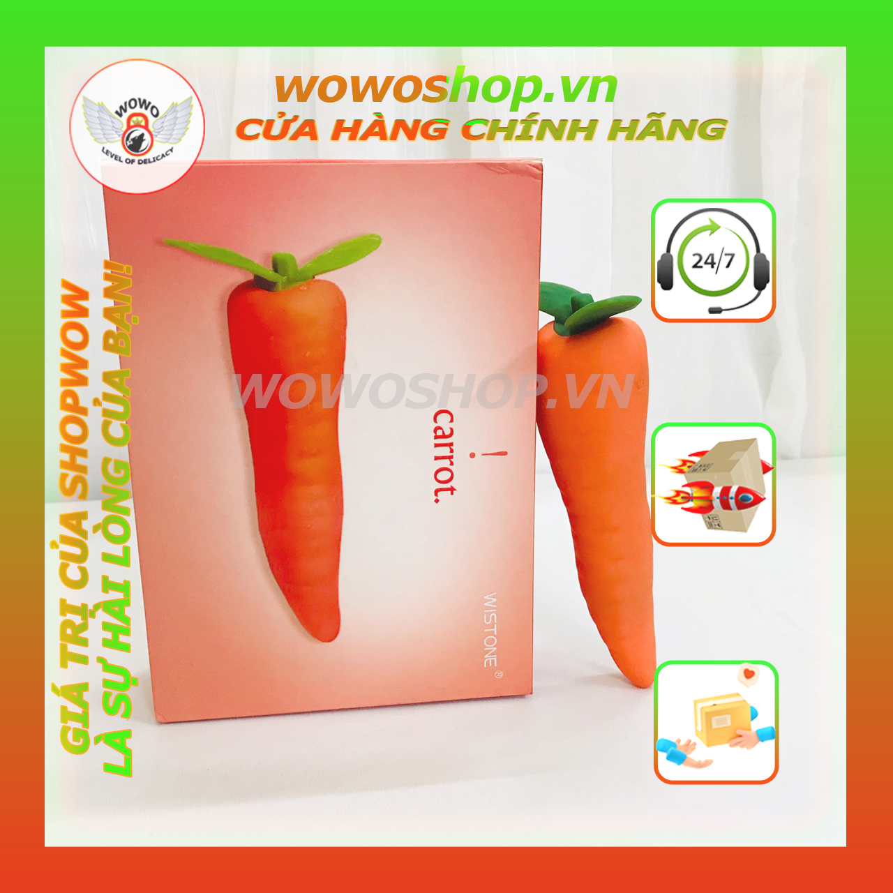 Đồ Chơi Người Lớn-Dụng Cụ Tình Yêu-Dương Vật Giả Ngụy Trang Wistone Carrot